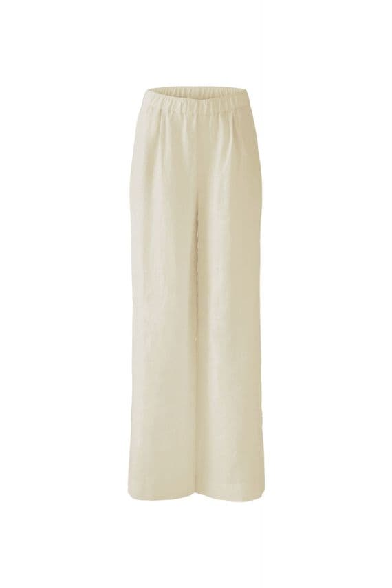 Oui Slip-on Trouser biscuit