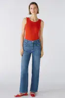 Oui The Straight Jeans dark blue denim