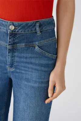 Oui The Straight Jeans dark blue denim