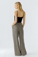 Oui Trousers light stone grey