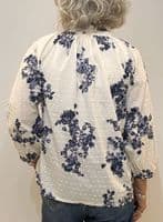 Parent Two Blouse Aletta blue shadow flower print
