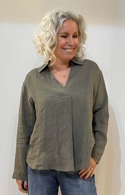 Part Two Blouse Ayo khaki