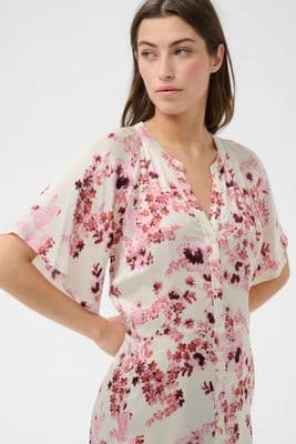 Part Two Dress Alaja pink shadow flower print