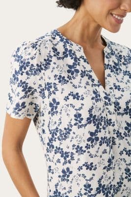 Part Two Dress Aminase oceana blue print