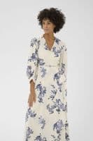 Part Two Dress Ayla blue shadow flower print