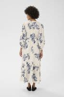 Part Two Dress Ayla blue shadow flower print