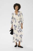Part Two Dress Ayla blue shadow flower print