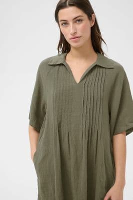 Part Two Dress Ayla khaki