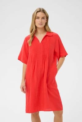 Part Two Dress Ayla poppy red