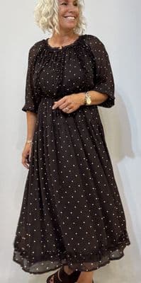 Part Two Dress Draga mole dot print