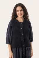 Part Two Knitted Waistcoat Noemie dark navy