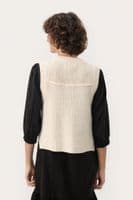 Part Two Knitted Waistcoat Noemie whitecap