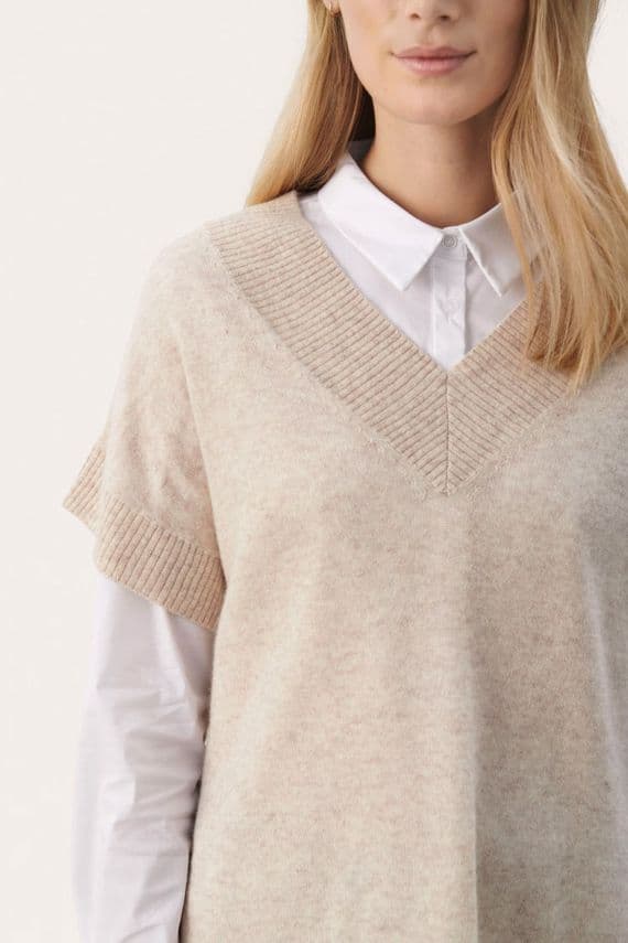Part Two Pullover Hevin natural melange