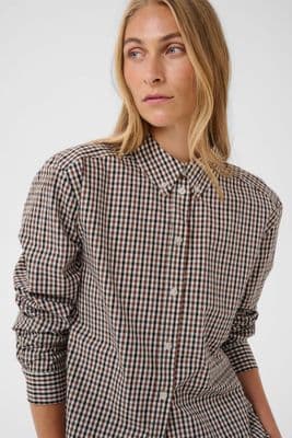 Part Two Shirt Chrestella downtown brown check