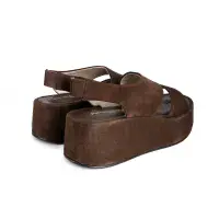 Patrizia Bonfanti Rosie Suede Sandal chocolate