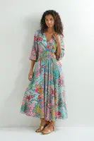 Sahara Botanical Patchwork Dress