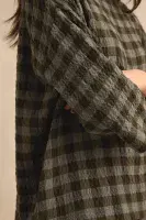 Sahara Check Boxy Top khaki/grey