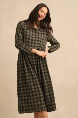 Sahara Flared Dress khaki/grey