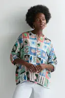 Sahara Mystical Collage Boxy Shirt multi