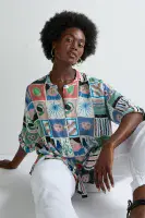 Sahara Mystical Collage Boxy Shirt multi