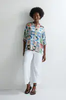 Sahara Mystical Collage Boxy Shirt multi