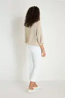 Sahara Stretch Cotton Slim Trouser white