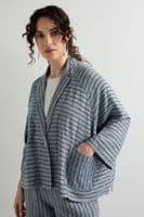 Sahara Viscose Stripe Boxy Jacket