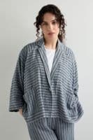 Sahara Viscose Stripe Boxy Jacket