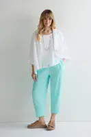 Sahara Waffle Linen Boxy Jacket white