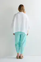 Sahara Waffle Linen Boxy Jacket white