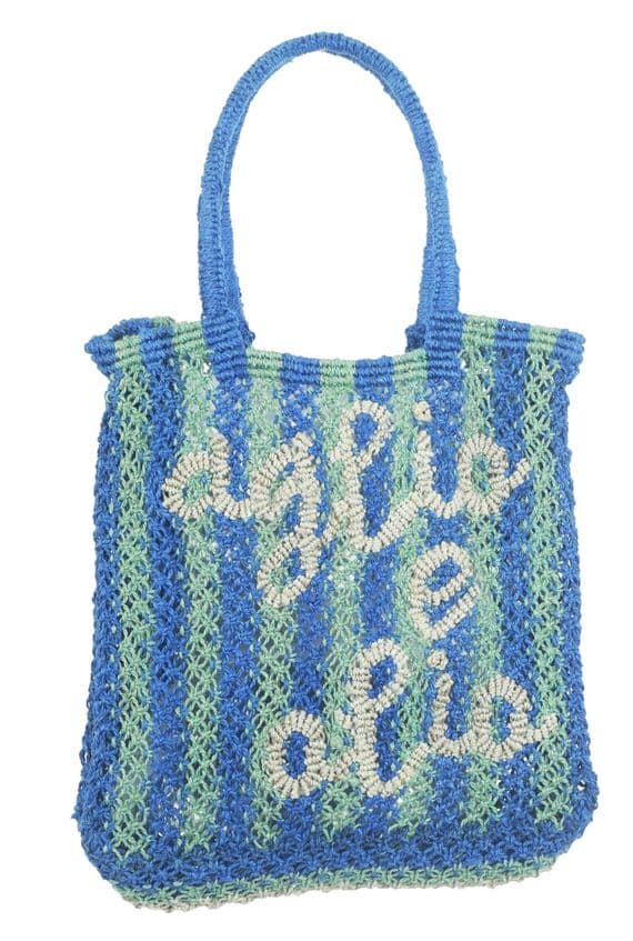 The Jacksons Bag oglio e alio green/blue/natural