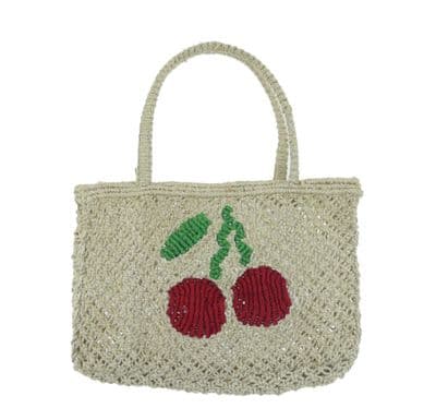 The Jacksons Petite Bag Cherry natural/raspeberry/green