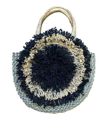 The Jacksons Round Bag navy/sky