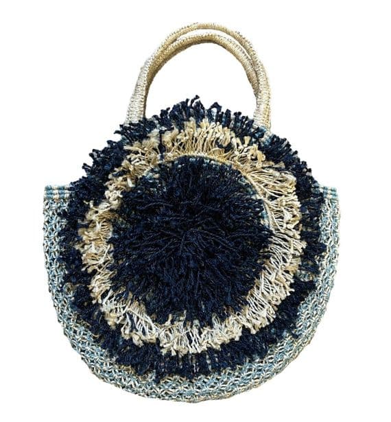 The Jacksons Round Bag navy/sky