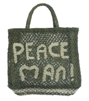 The Jacksons Small Bag Peace Man khaki/natural
