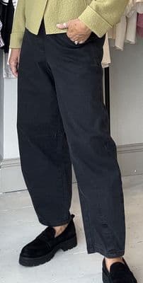Vetono Barrel Trouser washed black