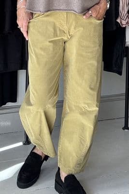 Vetono Cord Barrel Trouser moss