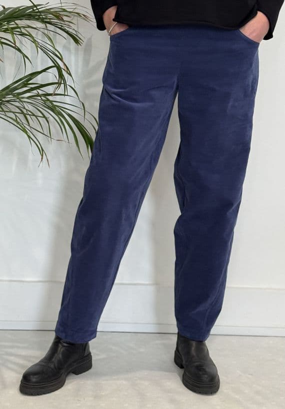 Vetono Cord Trousers ink blue