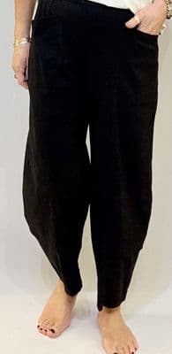 Vetono Cotton Poplin Trousers black