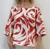 Vetono Top/Blouse red poppy