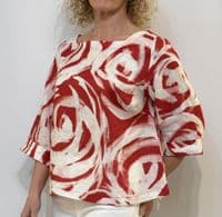 Vetono Top/Blouse red poppy