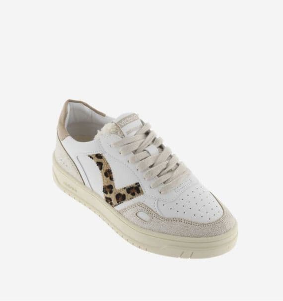 Victoria Seul Trainer camel leopard/faux fur