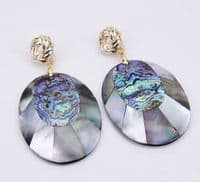 Abalone shell earrings