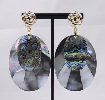 Abalone shell earrings