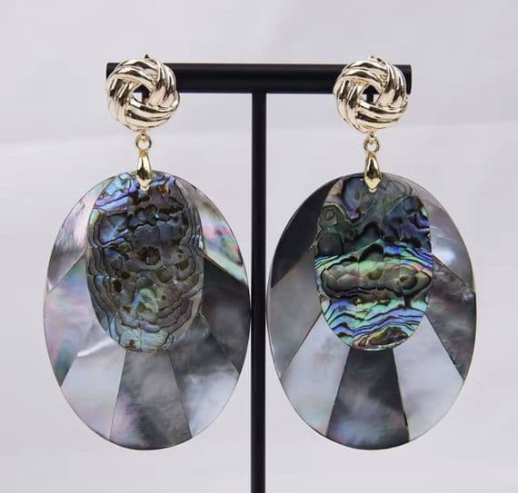 Abalone shell earrings