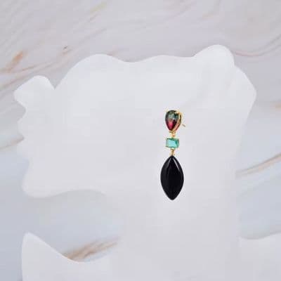 Black Onyx Gemstone Earrings