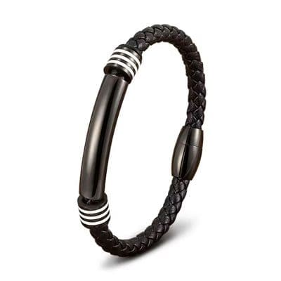 Black & white striped Men’s Bracelet