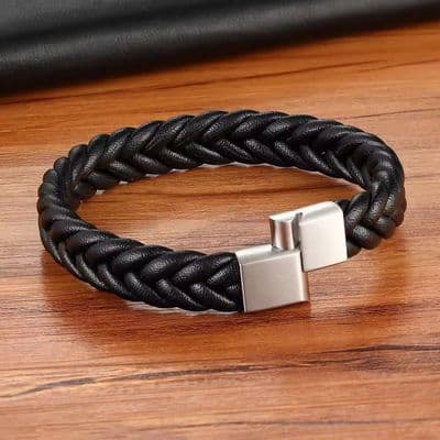 Braided Black Men’s Bracelet sizes
