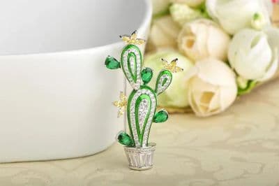 Cactus plant Brooch
