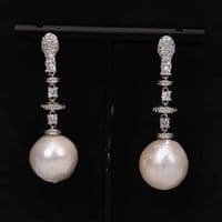 Freshwater drop Necklace and Earrings set